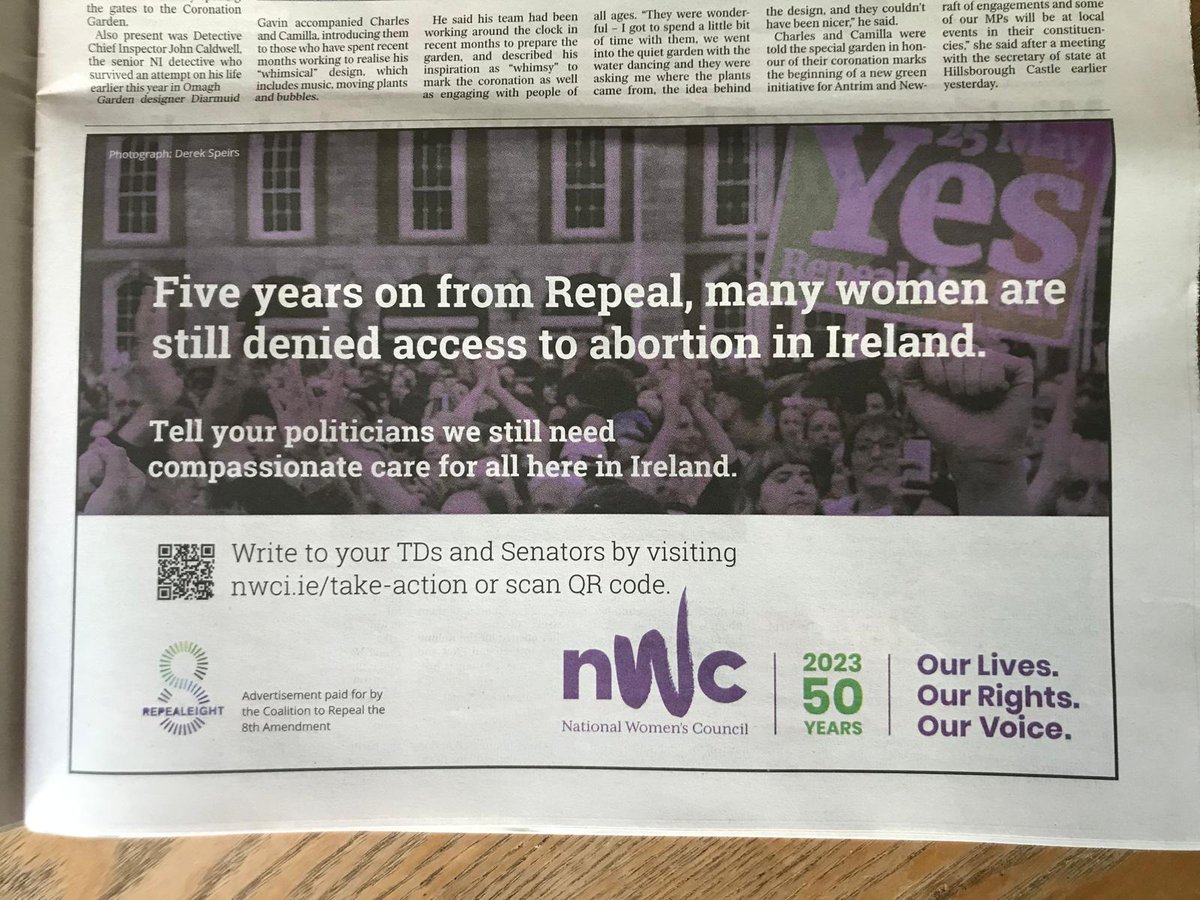 NWCI's tweet photo. Today marks 5 years since #REPEAL 

5 years since we said yes - to women's rights, to bodily autonomy, to reproductive freedom

But Ireland's #abortion law is still failing too many women

Email to your TDs now and tell them this can't continue: https://t.co/xfwqd7uNWy https://t.co/YELXXrNqA4