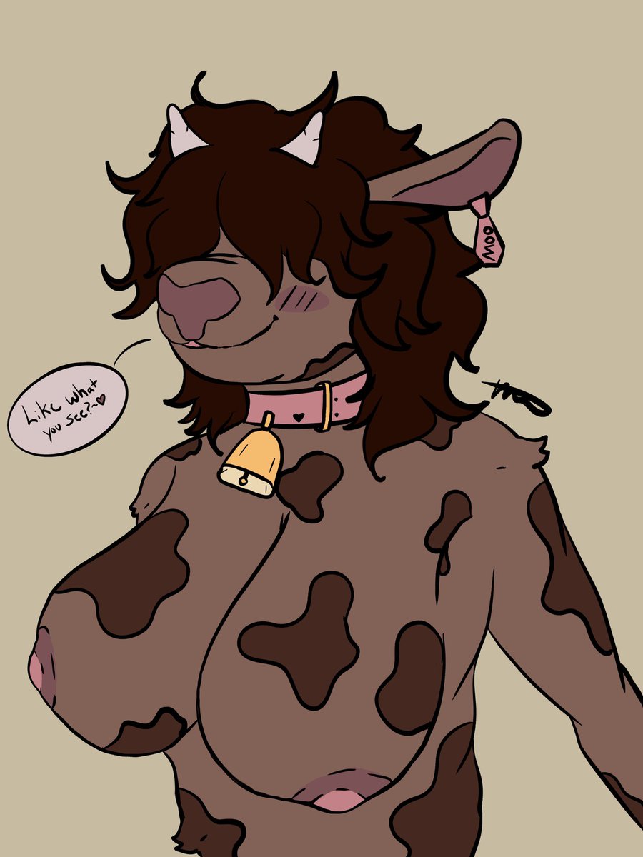 raes_corner's tweet photo. Cow fursona commission for a friend https://t.co/3Z7hf73EKp