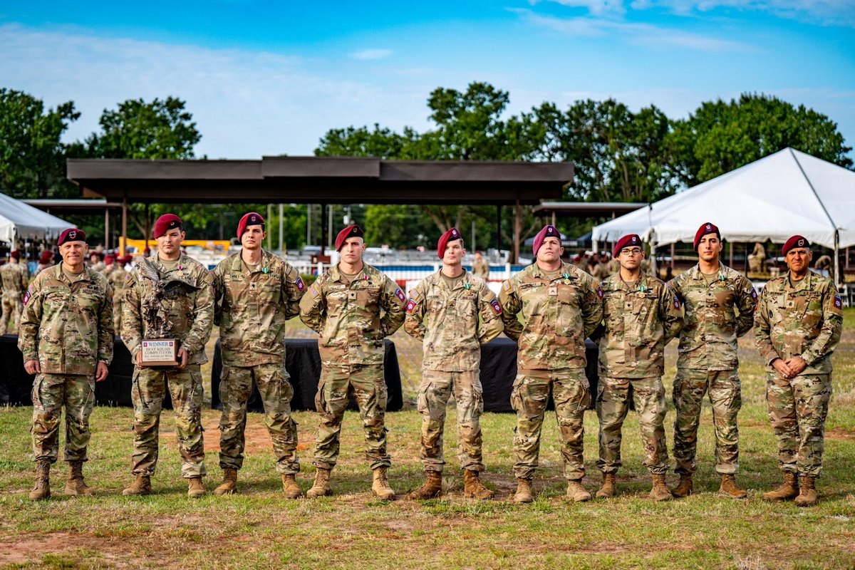 The results are in!! 

JMOTY: 1SG Caleb Mathena
NCOOTY: SSG Joshua Sexton
POTY: SPC Tyler Beller
Best Squad: SGT Christian Clark, CPL Christopher Hurley, SPC Matthew Owney, SPC Victor Aguilar, SPC Joseph Trupiano

#AATW