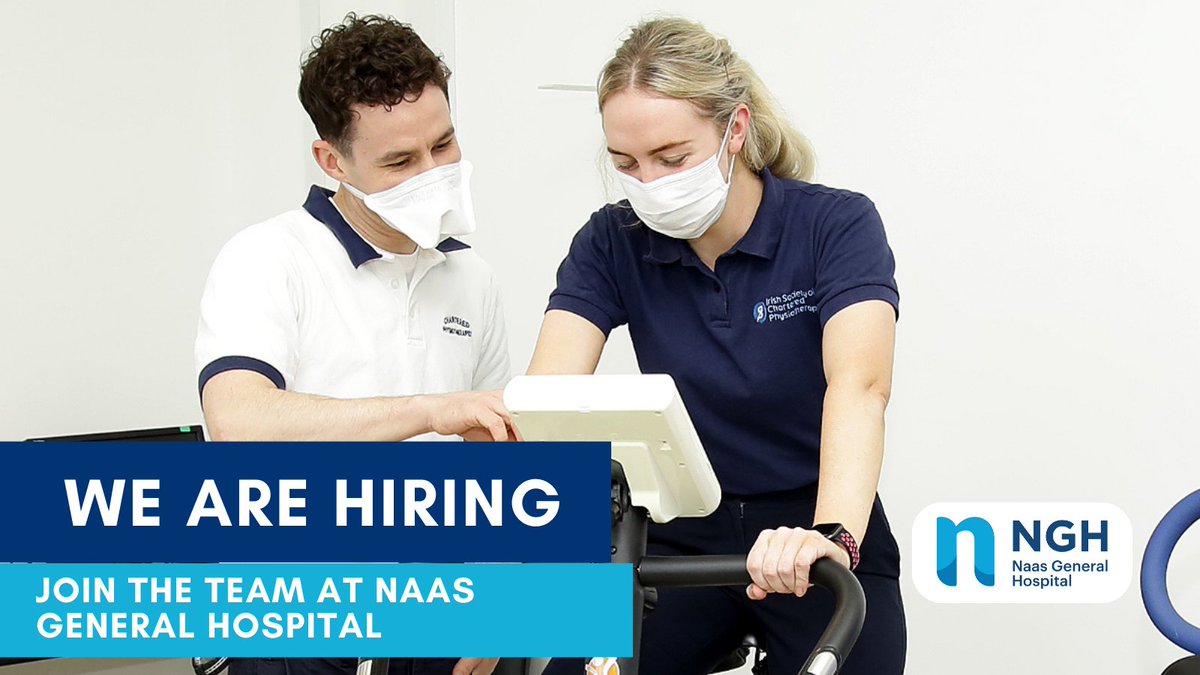 #NaasGeneralHospital is currently hiring a Senior #Physiotherapist – Neurology

Apply Here: bit.ly/3q87YwQ

Closing Date: 09/06/2023

#jobfairy #vacancies #DMHGJobs <a href="/WeHSCPs/">National HSCP Office, HSE</a> <a href="/ISCP_CPMT/">ISCP_CPMT</a> <a href="/_ISCP_/">ISCP</a> <a href="/_ISCP_CPR/">@_ISCP_CPR</a> @emergencyprog    <a href="/murphy2_anne/">Anne.murphy2@hse.ie</a> <a href="/NiamhKBarrett/">Niamh Barrett</a> <a href="/CommsRoisin/">Róisín Comms</a>