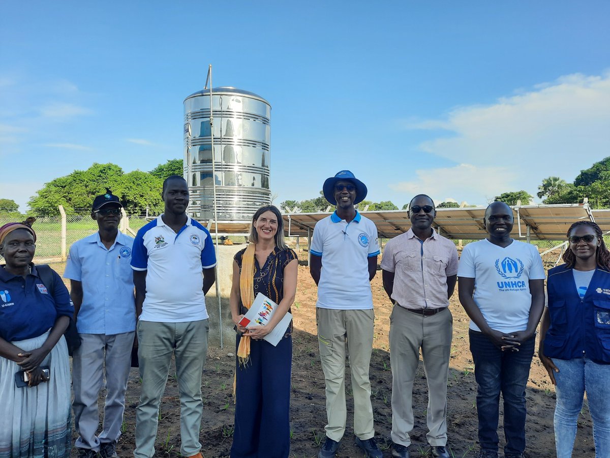 This week in Bidibidi, we were joined by the head of @ADCinUganda, @KremserRoswitha, colleagues from @UNHCRuganda @water_mission @UmbrellasWatsan, and leaders from @RefugeesUganda on a site visit to 2 water systems being upgraded through ADA funding.

#CRRF #SDG5 #SDG6 #SDG16