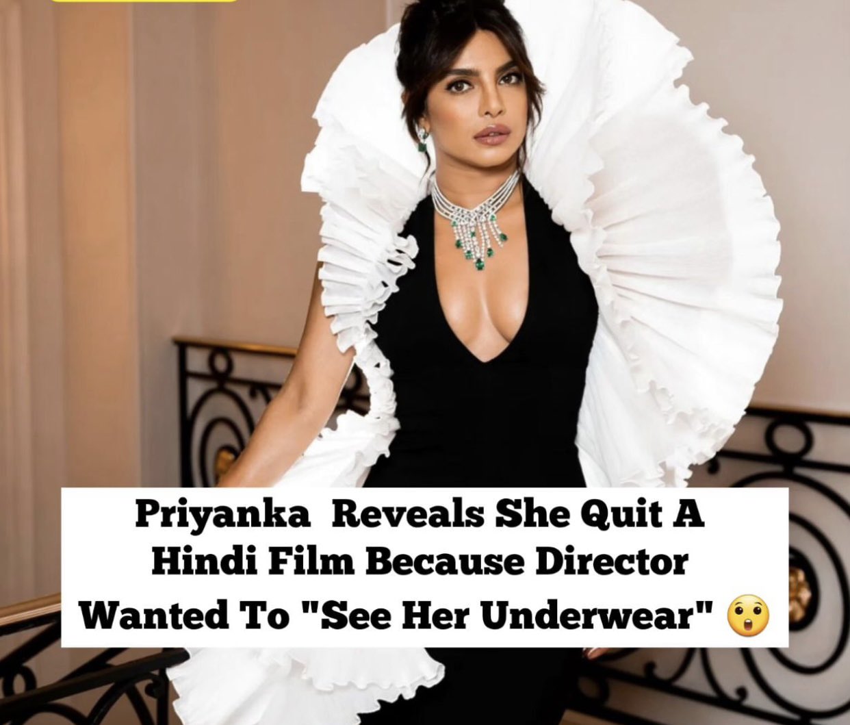 Umair Sandhu on X: Fake Queen is Back !! #PriyankaChopra reveals she quit  a Hindi film because Director wanted to see her “ Underwear 👙 ” .   / X
