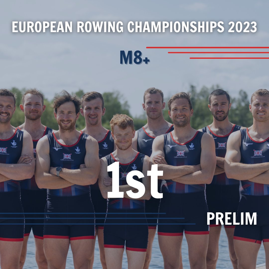 It's an impressive and powerful performance in the preliminary race for men's eight, with #GBRowingTeam holding the lead from start to finish🔥

The crew 👇
Rory Gibbs
Morgan Bolding
<a href="/jacobplymouth/">Jacob Dawson</a> 
Tom Digby
Charlie Elwes
<a href="/Carnegie95/">Sholto Carnegie</a> 
<a href="/TheRud_Dog/">James Rudkin OLY</a> 
Tom Ford
<a href="/BrightmoreHarry/">Harry Brightmore</a> (cox)