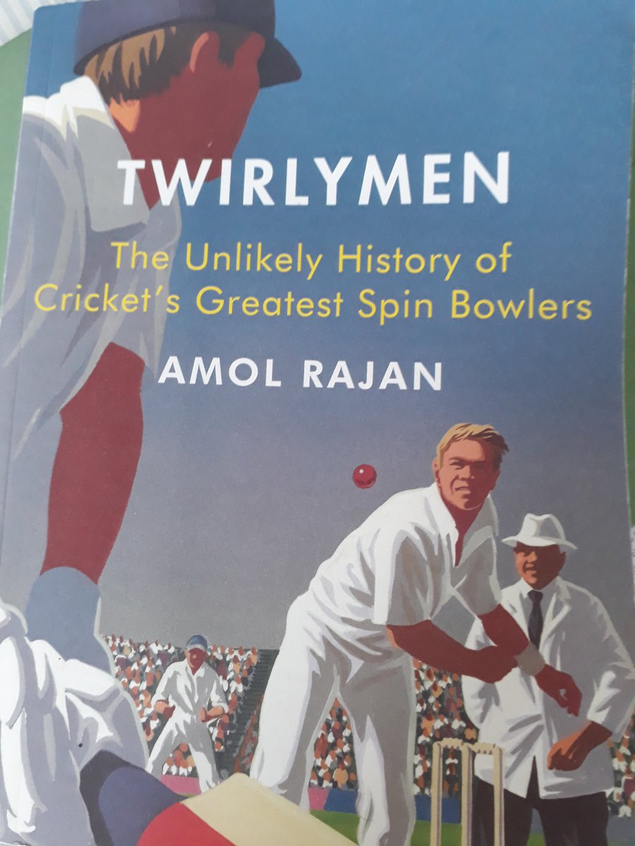 If you share my love of #cricket books, I suggest #Twirlymen @amolrajan. Exquisite blend of the technique, history & romance of spin, from the golden age to Murali & Warne. An education & a joy. 

#CricketTwitter @reverseswept @GoldenAgeCrickt @MattersCounty @TomFord83