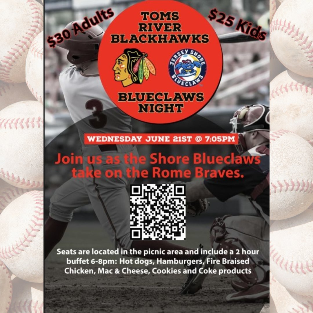 Tickets = $30 for adults &amp; $25 for children. A 2 hour buffet is included. This will be a great opportunity to enjoy a night out together before summer practices begin. Spread the word because friends &amp; family are welcome! 
To order tickets:
fevogm.com/event/Tomsrive…