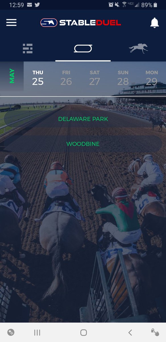 ItsMeGinoB's tweet photo. Looking for some Thursday action?? @StableDuel has some affordable games. 

$10 entry contest @DelParkRacing 
$5 entry @WoodbineTB . 

Good luck! Get those entries in and #PlayRaceWin. https://t.co/otWyOeUBf6