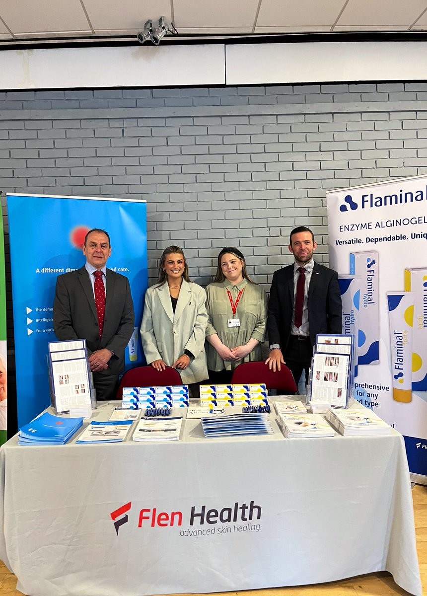 The team in Scotland is now complete and we are excited to be supporting the Leg Ulcer Forum in Livingston today. #flenhealth #flaminal #woundcare