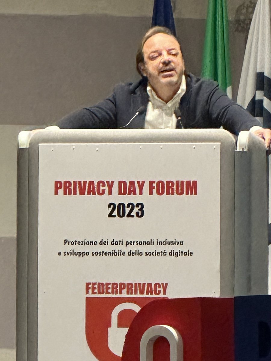 PaoloAlfan0's tweet photo. #GDPR oggi sono al @PrivacyDayForum al @CNRsocial_ #Pisa con componente @GPDP_IT @guidoscorza
#privacy #privacypop
Dalla teoria alla pratica https://t.co/N09tsROtu5