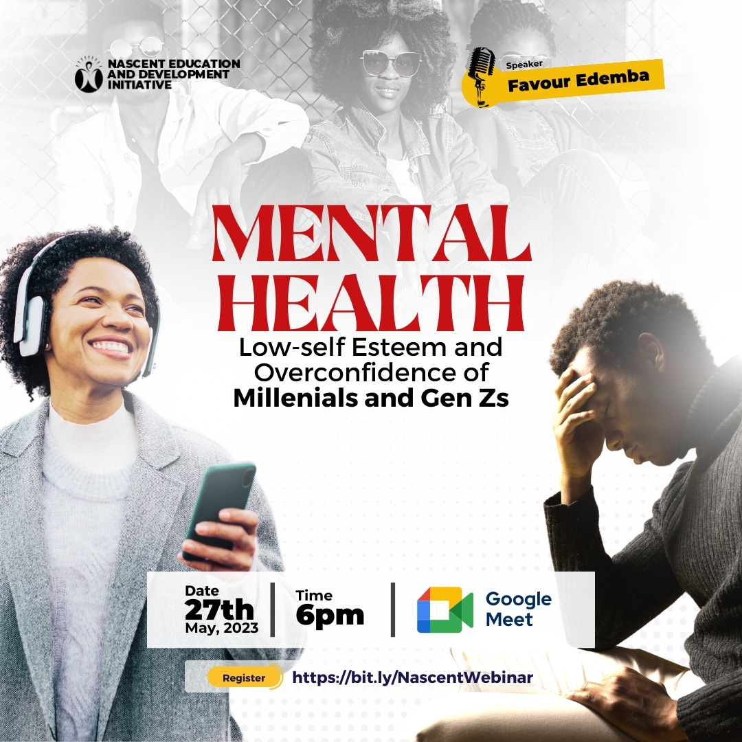 When you can't get a hang of it; find someone who can. Don't let your mental health issues reduce your quality of life,  join us for this #mentalhealth talk about low-self esteem and overconfidence in Millenials and GenZs.