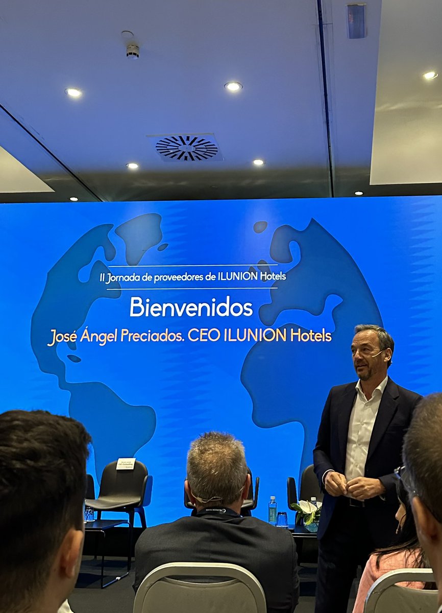 ¡Bienvenidos a nuestra II Jornada de proveedores! 🏨

👉🏻 José Ángel Preciados, CEO de ILUNION Hotels, da la bienvenida.

Por aquí vamos a contar lo más destacado de #AliadosParaElCambio 🌏

Abrimos hilo 🧵