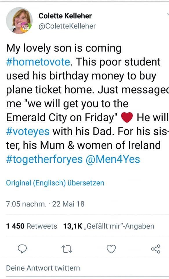 Natascha_Strobl's tweet photo. Könnt ihr euch erinnern, wie vor 5 Jahren Iren und Irinnen aus der ganzen Welt zurück nach Irland kamen, um gegen das Abtreibungsverbot zu stimmen? Und wie Leute einander geholfen haben, Shuttles von Flughäfen und Fähren organisiert haben? Solidarität ist etwas Schönes. https://t.co/nYLMb3nps3