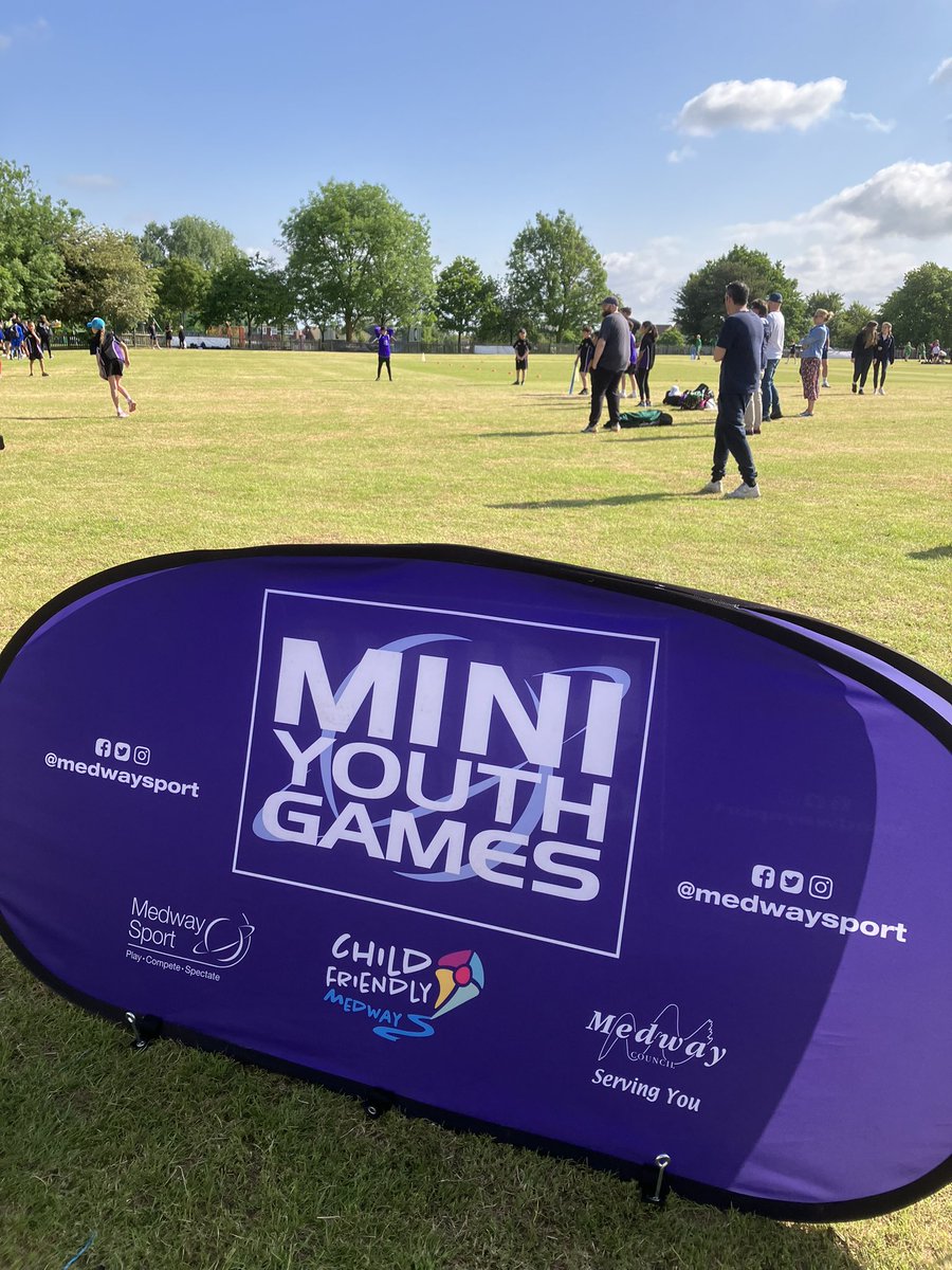 MedwaySport's tweet photo. Day 2 of Mini Youth Games cricket today High Halstow Cricket Club , sponsored by Child-Friendly Medway. 44 primary school s ready for a day of sunny 😎 cricket Kent Cricket good luck to all teams taking part 👊 https://t.co/ZpPcwXHkK5