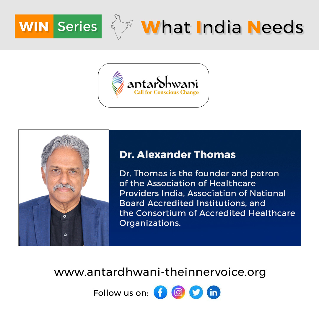 Antardhwani4all's tweet photo. Dr. Thomas is the founder and patron of the Association of Healthcare Providers India, Association of National Board Accredited Institutions, and the Consortium of Accredited Healthcare Organizations.
#Antardhwani #Change #WinSeries #India https://t.co/gBNAlhvKZG