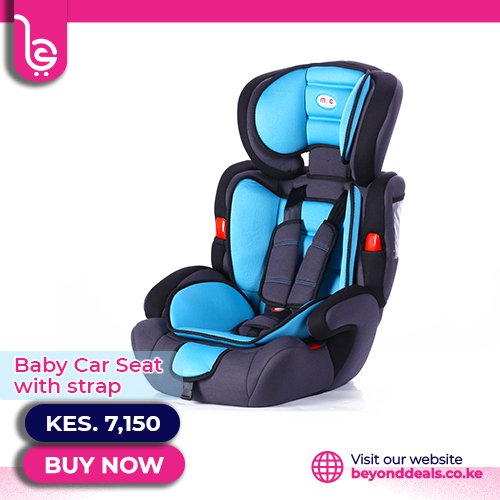 Get yourself this baby car seat with a strap on beyonddeals.co.ke that is currently being sold for Kshs.7150/=. One of the best car seats around as it suited for all cars.
#beyonddealske #beyonddeals #carseat #babycarseat #offers #dealoftheday