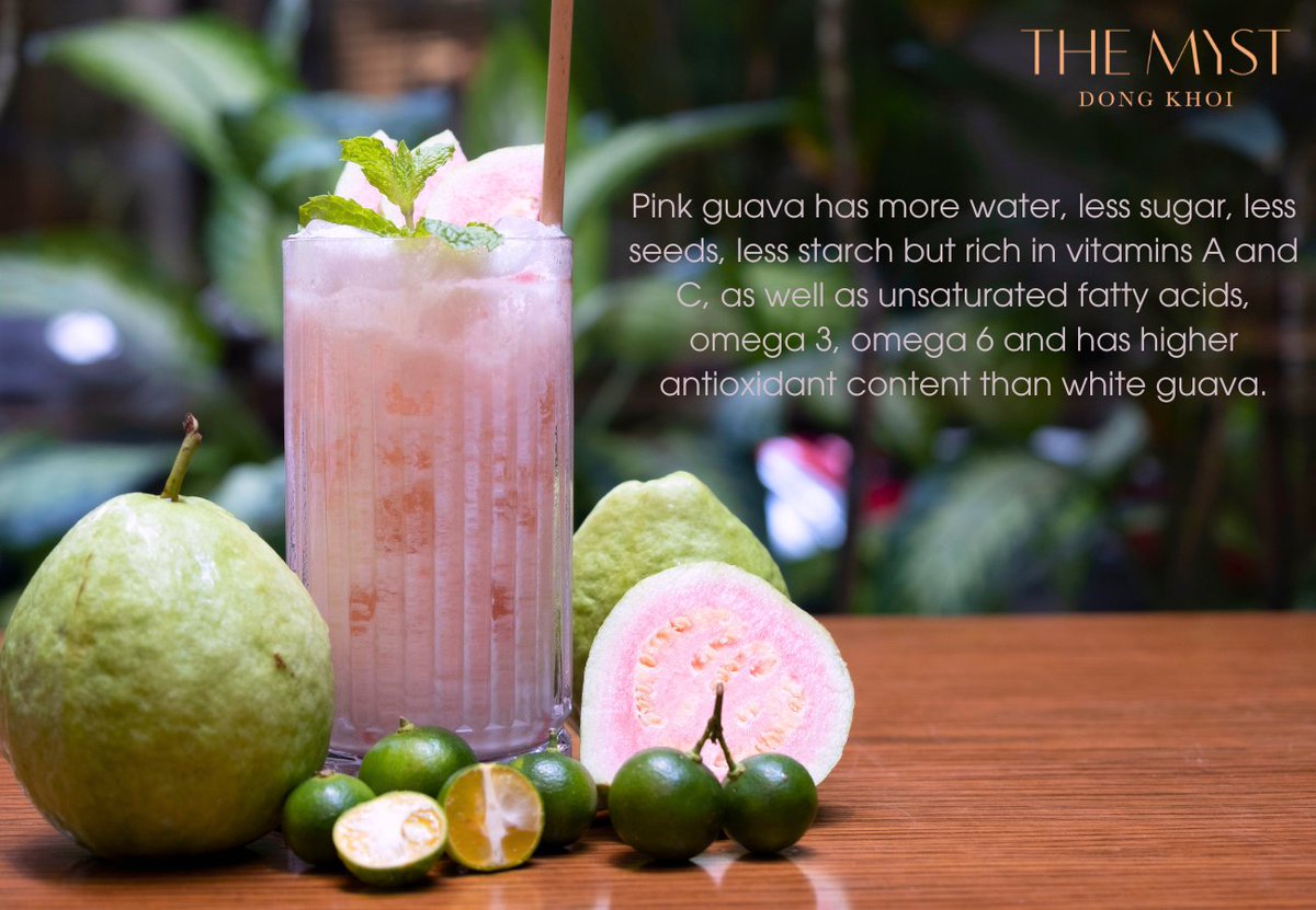 Enjoy Pink Guava Tea at Bason Cafe which in G floor of The Myst Dong Khoi hotel #themystdongkhoi #hotel #travel #tea #Fruits #saigon #vietnam #KNOWLEDGE