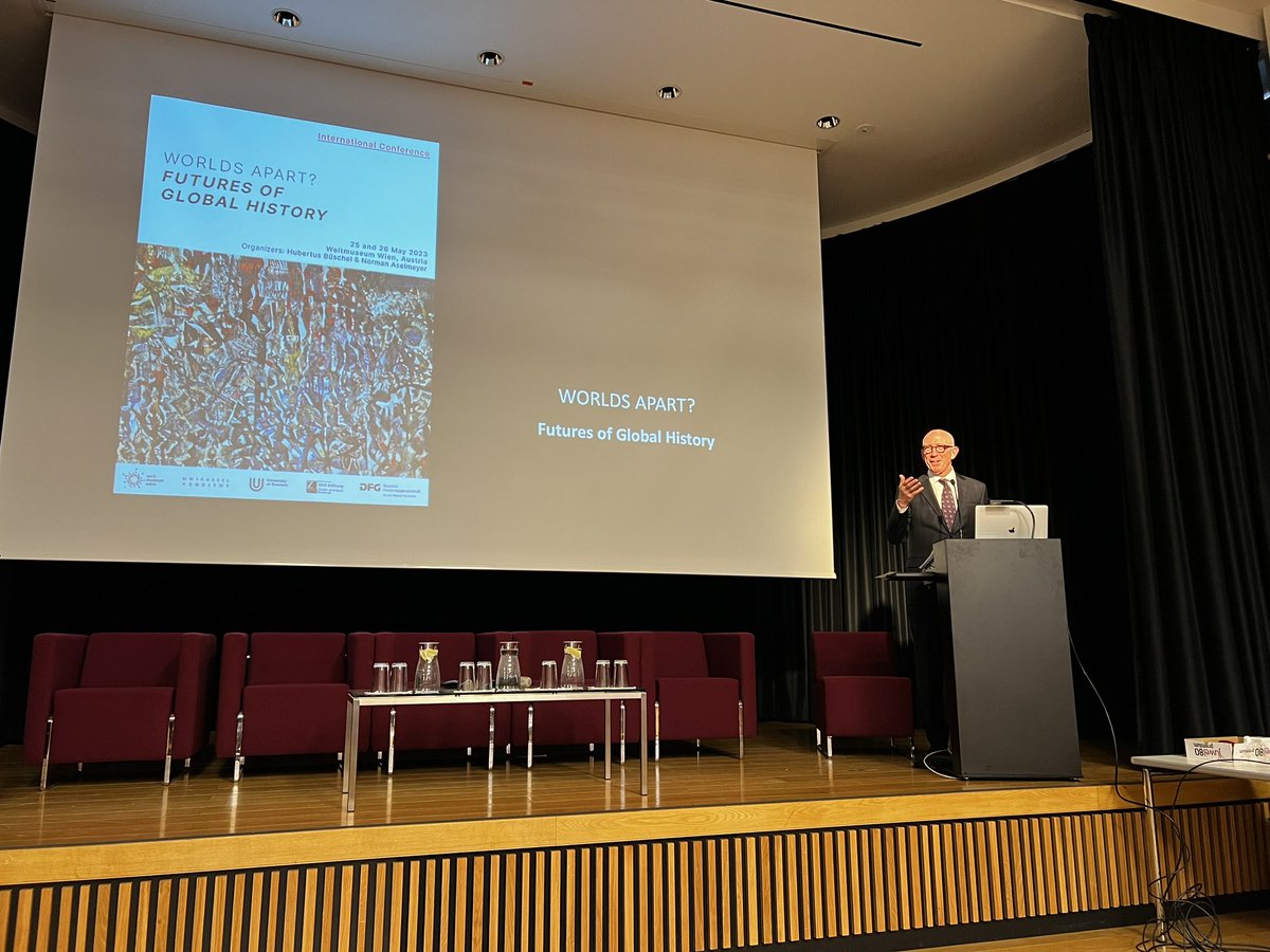 Jeremy Adelman starts the Worlds Apart? conference with an opening lecture entitled 'What is Global History Now — Again' #globalhistory #weltmuseumwien