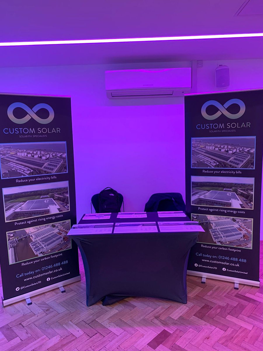 We are currently attending the 'UK Ports Conference' in London and ask that you speak with our sales team to ask them any questions you have about Solar.

Opportunities like this allow us to really sowcase what we can do for business' on their decarbonisation journey.

#SolarPV
