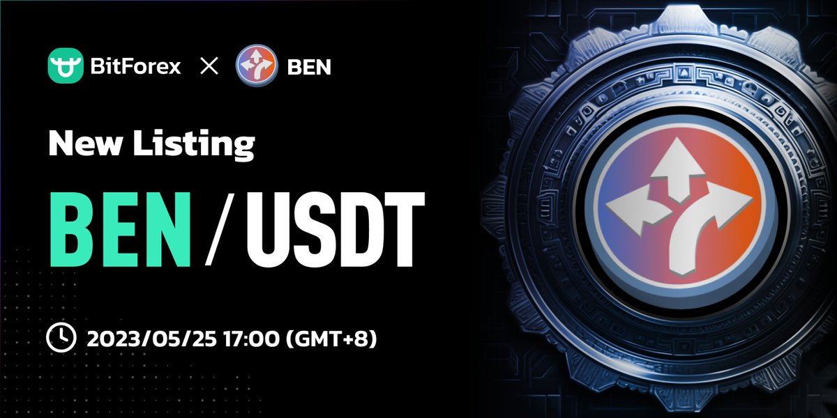 bitforexcom's tweet photo. 🆕BitForex new listing: BEN @bencoin_eth

⏰2023/05/25 17:00 (GMT+8)

🔗https://t.co/UWxR5BbTCa

✈️https://t.co/gVY9hlaeIq

#BitForex #newlistings #cryptocurrency $BEN