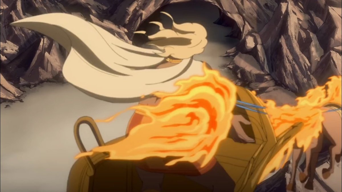 ` ข้าสนับสนุนให้ไปเอาผิดกับท่านพ่อแทนอย่างยิ่ง ! ` 

   ทวยเทพไม่เจ็บไม่ตายนั่นก็จริง  ทว่าผู้ที่สมควรรับผิดสุดก็คือท่านพ่อ  โอ้  หากได้มีเหตุผลกระไรไม่  ข้าแค้นส่วนตนเท่านั้น 

     เรียกราชารถควบเหินหนีไปเสียก่อน  ไยข้าต้องอยู่รอความตายมาเยือนเล่า 

    แล้วพบกัน ! ปิตุลาข้า