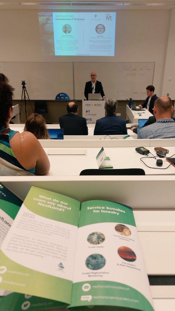 Hosted by the impressive campus of <a href="/NOVAunl/">NOVA</a> in Lisbon, and invited by <a href="/NextLand_EO/">NextLand</a>, we are participating today in a round table to talk about earth observation, data, business models and end users in forestry.
<a href="/FCesefor/">Fundación Cesefor</a>