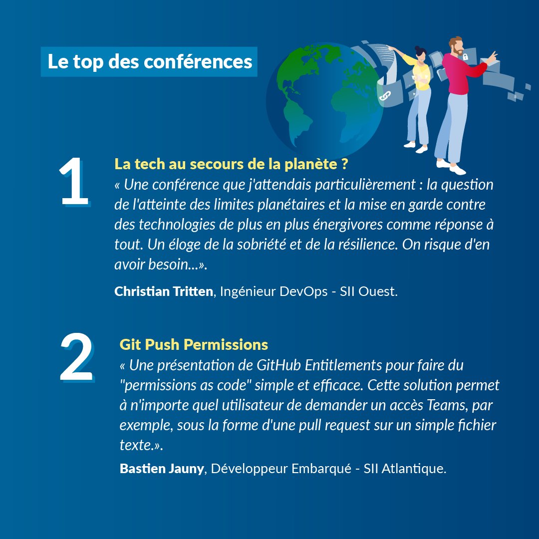 Parce que notre richesse première est notre expertise technologique, découvrez les retours de nos experts présents au #Devoxx23 👇

❓ Le <a href="/DevoxxFR/">DevoxxFR</a> c'est LA conférence technique pour tous ceux qui s'intéressent à la #technologie et à l'#innovation.

#Conférence #IA #People #Tech