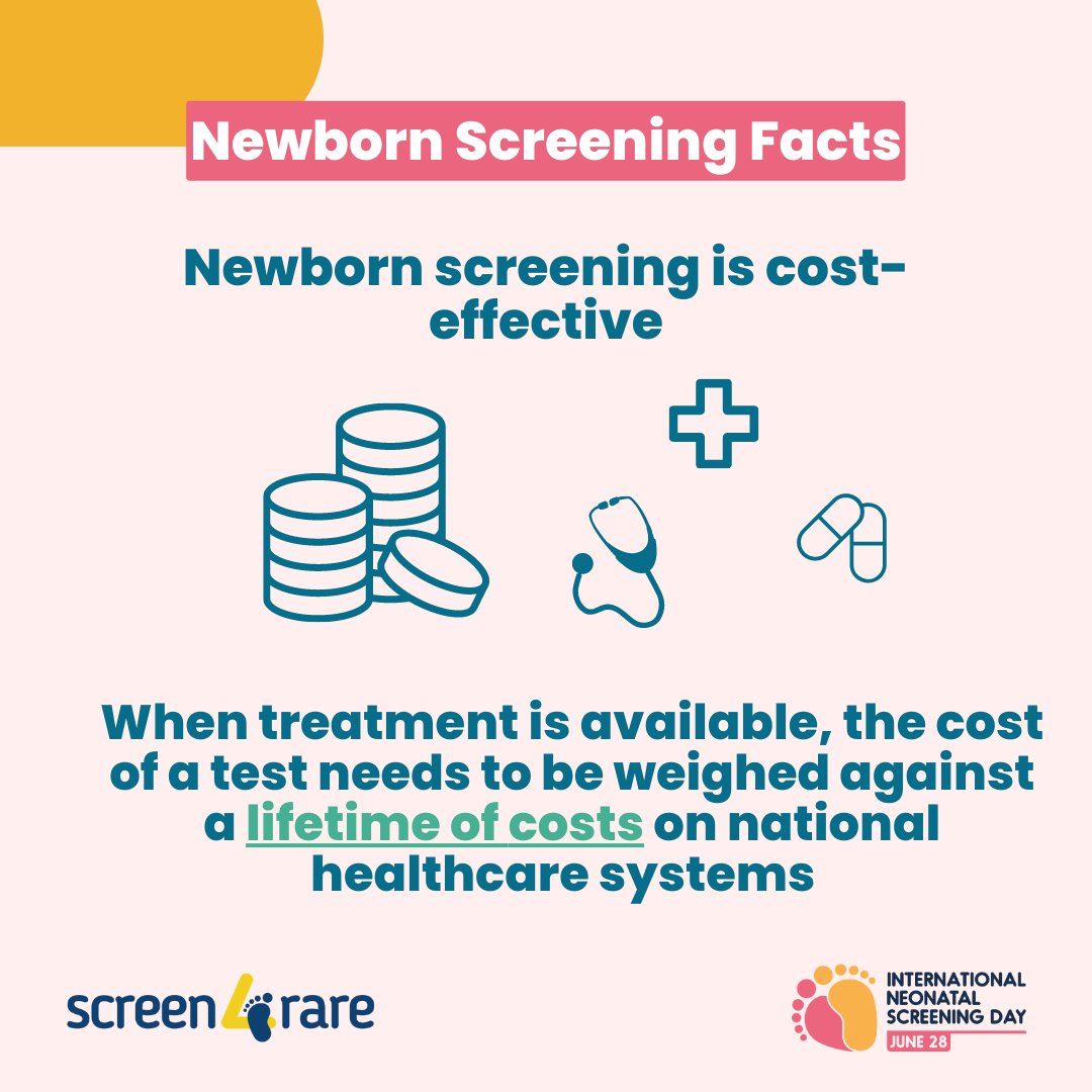 Newborn screening for rare diseases can help affected persons avoid costly and difficult diagnosis journeys.

The #EU should promote cross-border collaboration in the field of newborn screening for rare diseases as a way to reduce healthcare system expenditure.