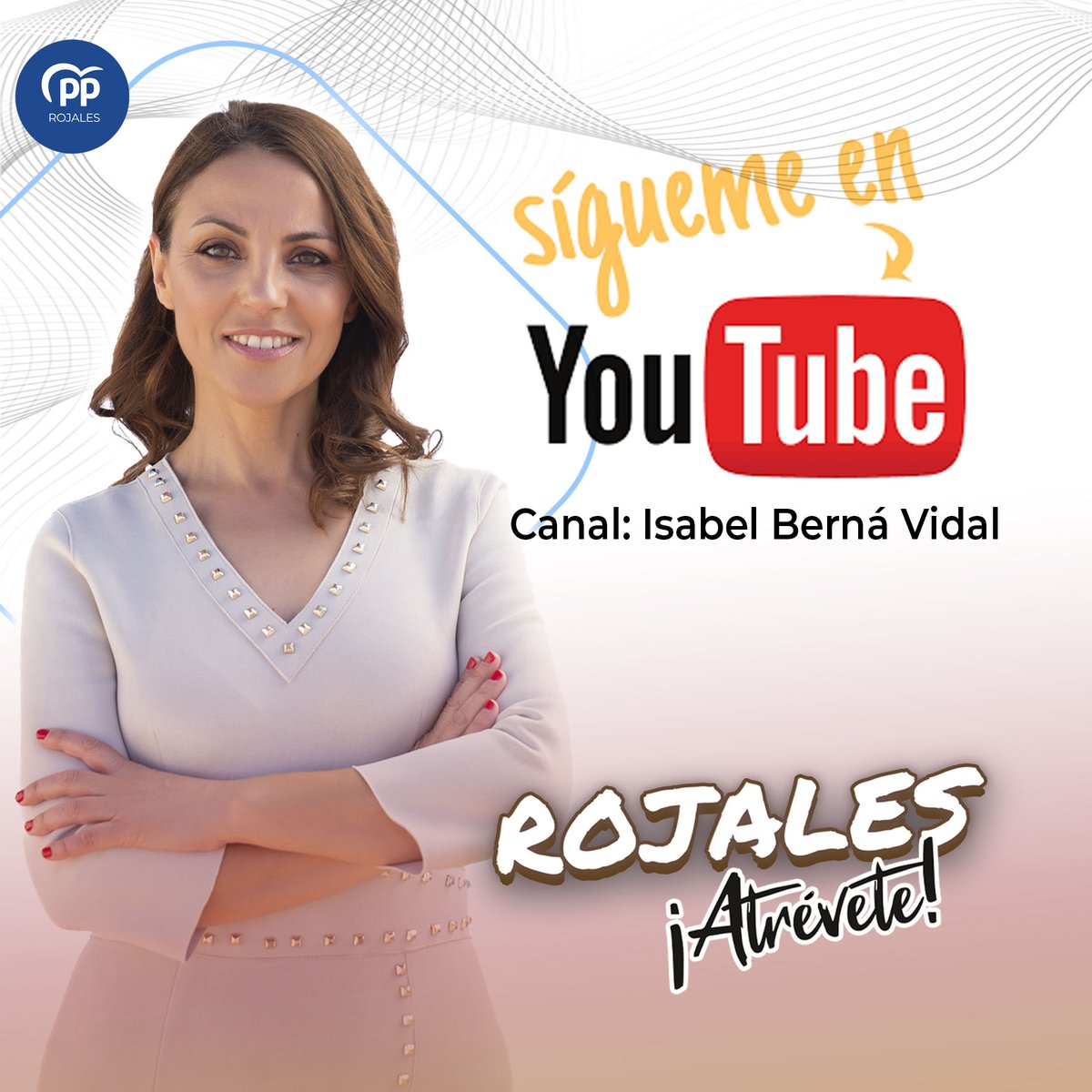 PPRojales's tweet photo. Sígueme en nuestro canal YouTube
Isabel Berná Vidal.
https://t.co/i46wi83uuF
#Rojales #Partidopopular #Rojalesatrevete https://t.co/meuDgUwLAj