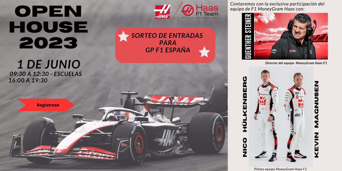 🔊 ¡Quedan solo 7 días para el OPEN HOUSE de HAAS en Barcelona y estamos muy ilusionados de volver a recibiros! 
Enlace de registro: lnkd.in/dy_TnSWU
#HaasAutomation #HaasF1 #machining #cnc #news #openhouse