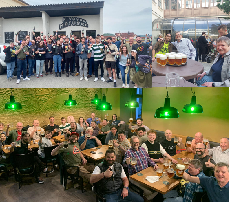 CIBDHQ's tweet photo. Over 30 IBD members are on the Brewery Study Tour in the Czech Republic this week.
The trip, organised by the IBD Southern Section and its Secretary, Steve Wilkinson, has started in Prague, visiting Craft Mataska & Lubos Pub Plzen.
#learningtrip #IBDCZtour2023 #beer #brewing https://t.co/7ocxydg6aF