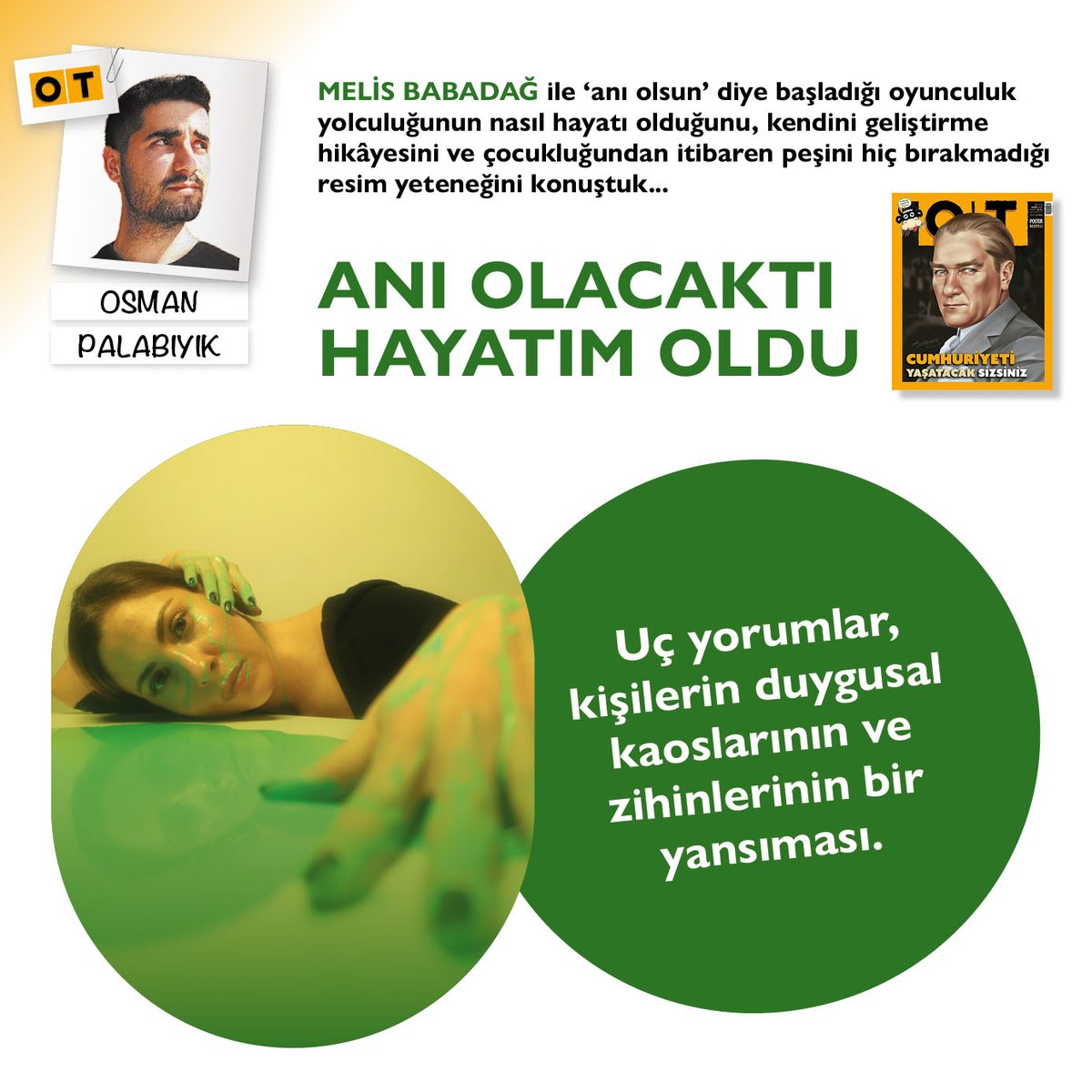 Uç yorumlar, kişilerin duygusal kaoslarının ve zihinlerinin bir yansıması. #MelisBabadağ #Mayıs sayımızda 📝 #OTdergi