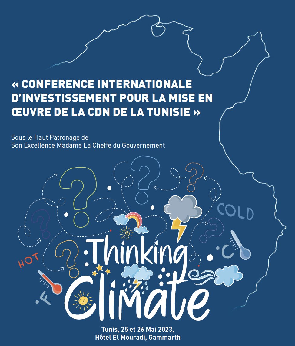 Nous sommes en direct 🔴 de la Conférence internationale sur l'investissement pour la mise en œuvre des CDN en Tunisie ! We are live 🔴 at the International Investment Conference for NDC Implementation in Tunisia! ➡️ us02web.zoom.us/meeting/regist… <a href="/giz_gmbh/">GIZ</a> <a href="/PNUD_TN/">PNUD_TN</a>  <a href="/MinEnvTn/">Ministère de l'Environnement Tunisie</a>