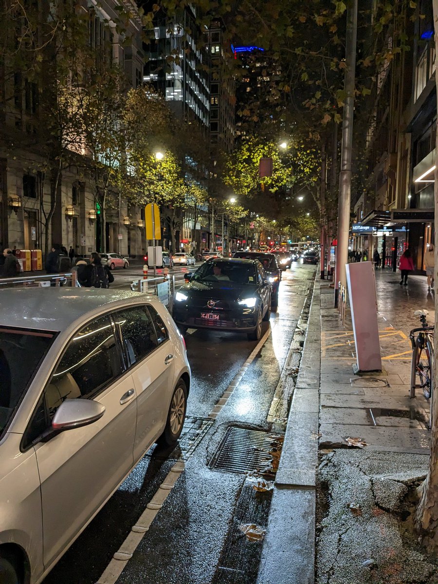 martydrill's tweet photo. @cityofmelbourne the city is continually gridlocked due to unnecessary lane part and full closures. Traffic is at a complete standstill. Please rethink the plan. Take a walk at 6pm and see how bad it's become https://t.co/Fu9ULJFovV