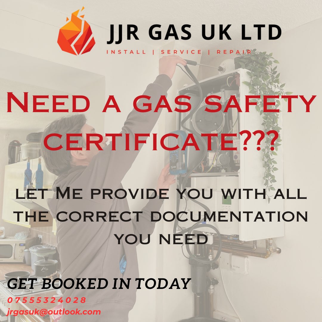 jjrgasuk's tweet photo. Landlords needing a gas safety certificate? 

Contact 👇🏼
07555324028
jrgasuk@outlook.com https://t.co/PZk8yXOE2j