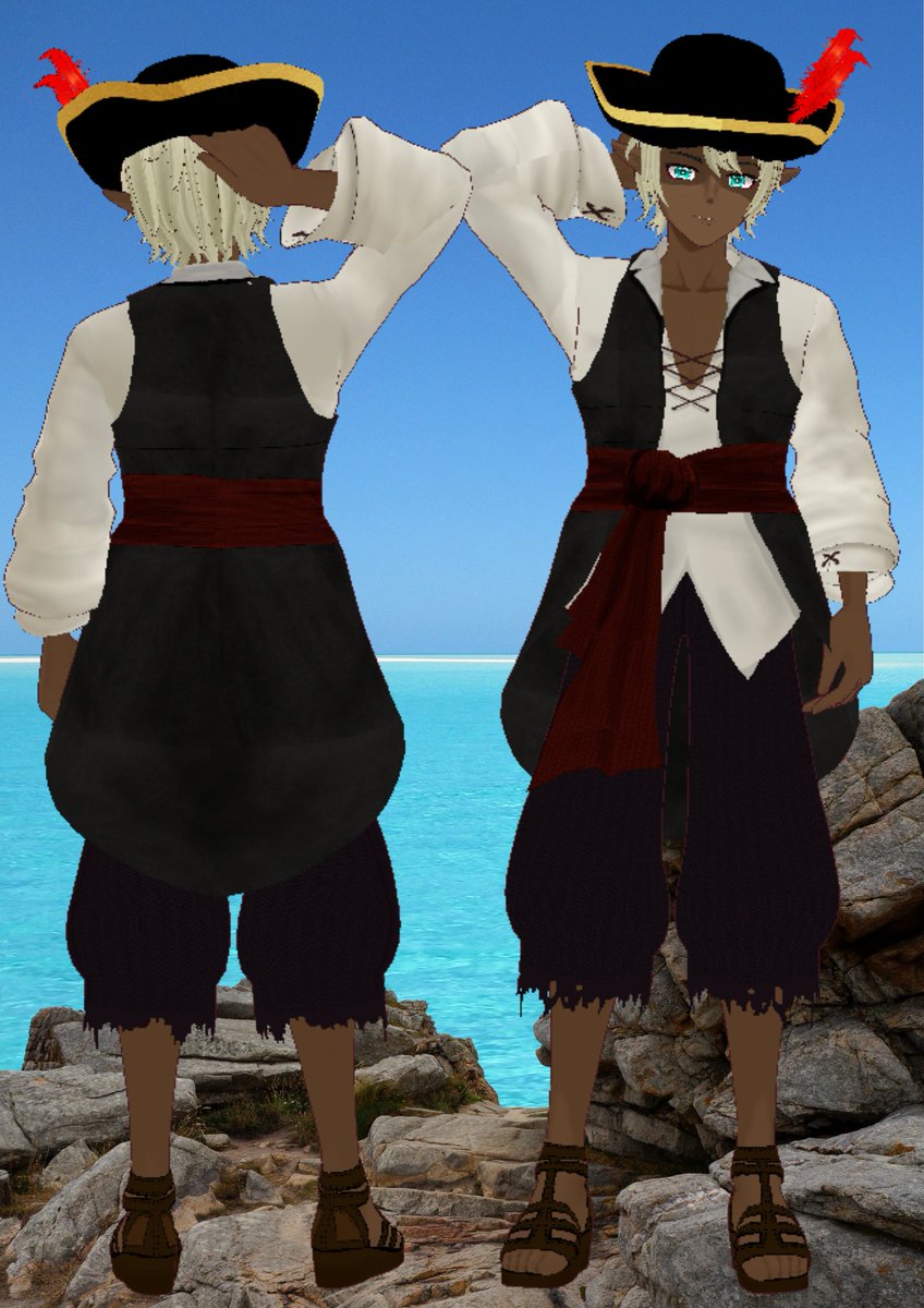 ihari_vtuber's tweet photo. https://t.co/g5OfoEr7G5 #booth_pm 

夏に向けての海賊衣装です( *´艸｀)
後日帽子もUPするよ～
#VRroid https://t.co/UNOO0lS8OV