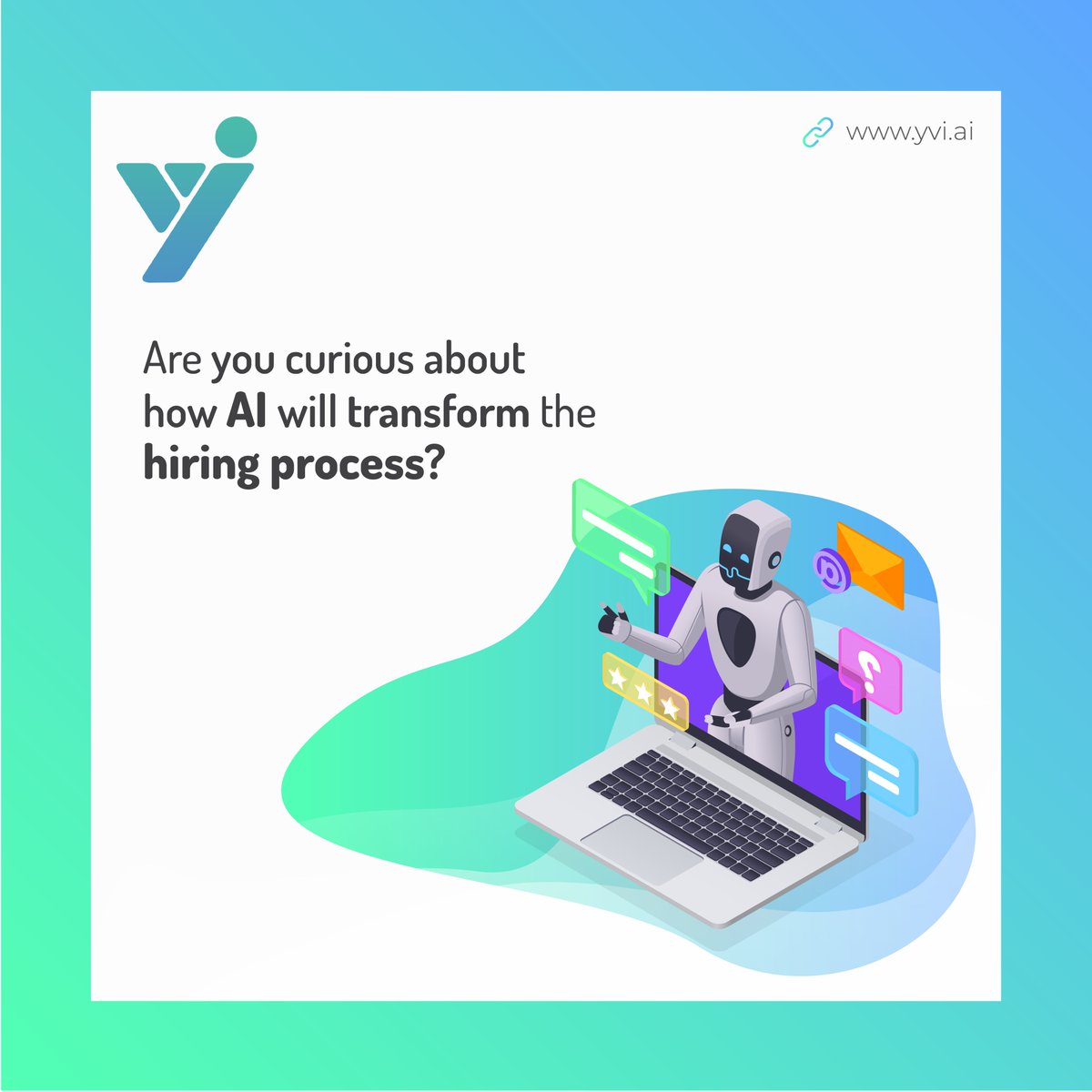 🔮 Brace yourselves for the future of recruitment! 📷 Discover how AI is revolutionizing the hiring landscape and reshaping the way we find top talent.
   
yvi.ai/the-future-of-…

For Free Demo - yvi.ai/request-demo/

#FutureOfRecruitment #AIinHiring #TransformingRecruitment