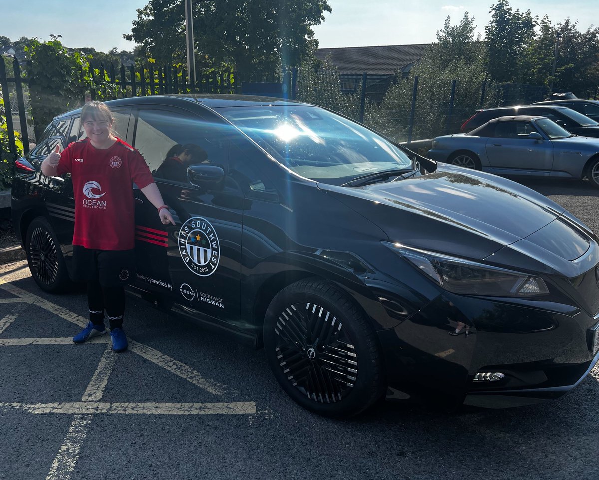 🟡 SAINTS INCLUSION

🚗 Our brand-new all-electric Nissan LEAF made its debut at our Comets Disability Football and Adult Saints Inclusion sessions in Paignton last night! Here is Joanne, one of our fantastic attendees, checking it out...

@NissanSouthWest
#community
#saintssw
😇