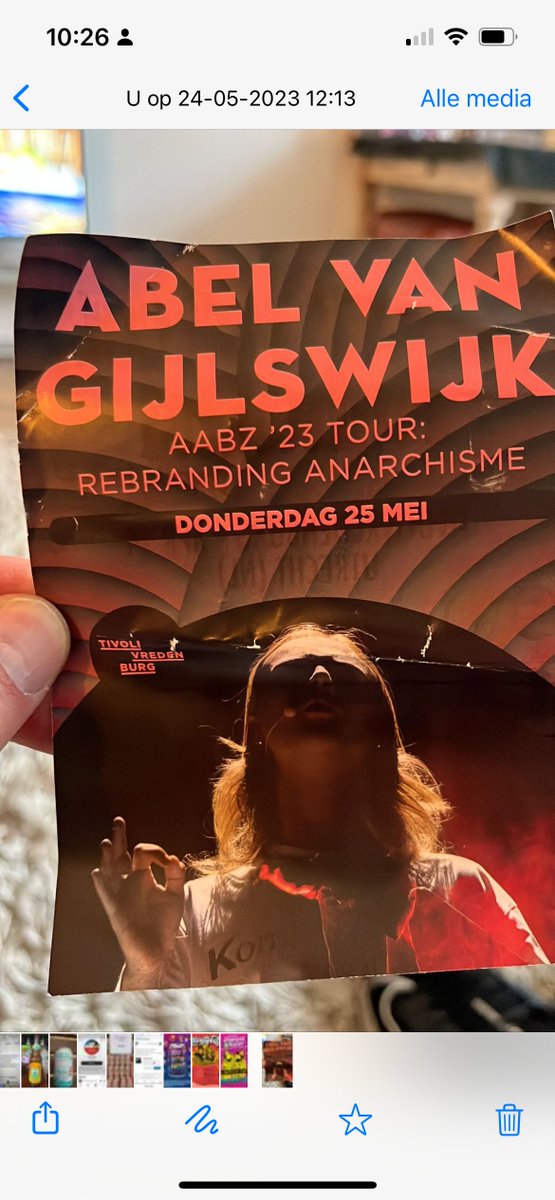 Helaas. Ik kan vanavond  toch niet! Wie neemt mijn kaartjes voor #AABZ, #AbelvanGijlkswijk over?  20.00u in @Tivolivredenburg
ticketswap.nl/my-listings/94…