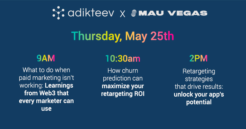 #mauvegas2023: Adikteev has lined up insightful talks you won't want to miss TODAY!🎙️

 #mobilemarketing #retargeting