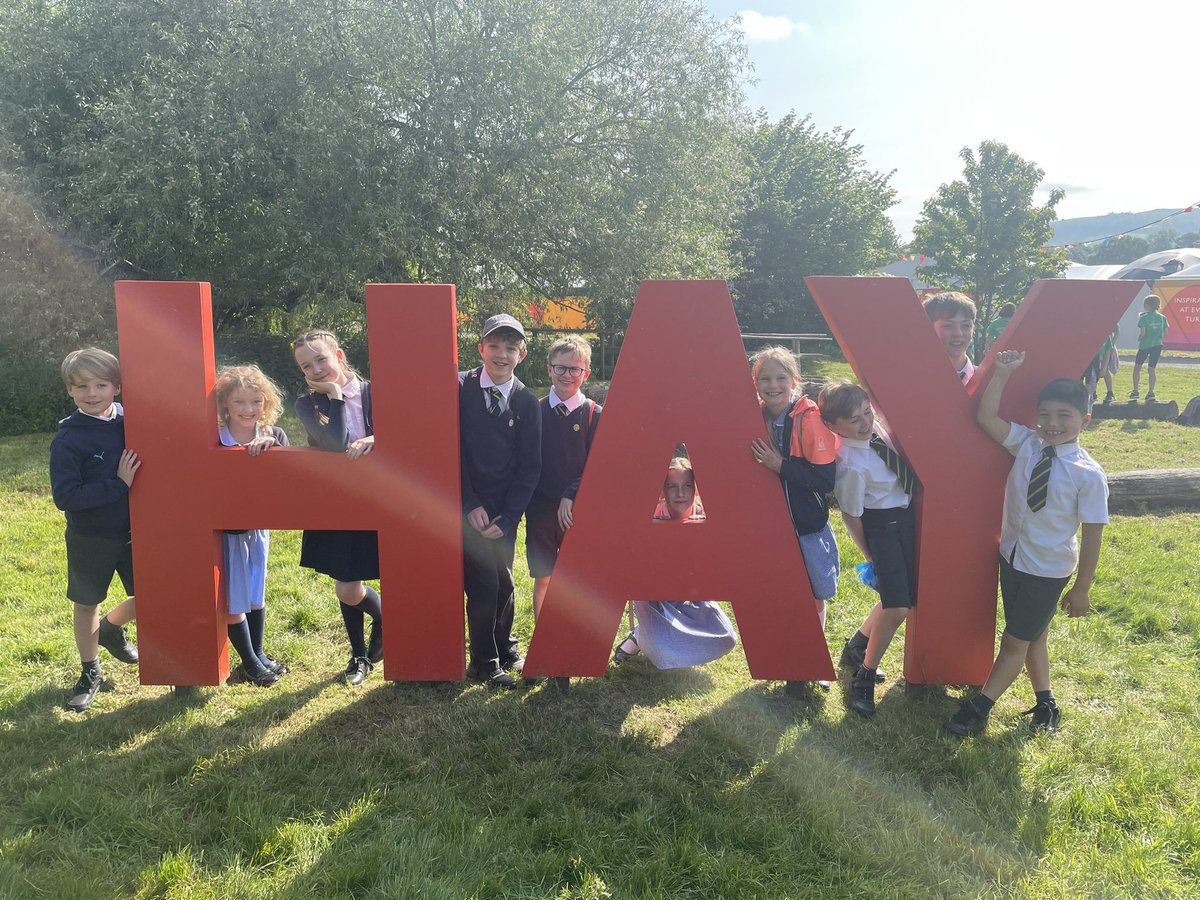 We have arrived! So excited to explore <a href="/hayfestival/">Hay Festival</a> #gorseybookclub #gorseyparliament