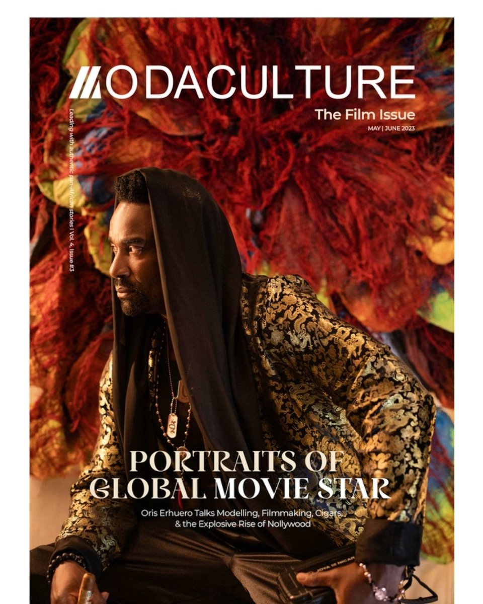#covermagazine 
A big thanks  to  #modaculture   #greatful  to you guys 🙏🇳🇬#nigeria
I So enjoy our conversation from #films to #cigars in #Africa...that's what's up 🙏 
#CoverPhoto by <a href="/emmanueloyeleke/">Emmanuel Oyeleke</a> 
#Style  #Designer  #Jewlery on Oris by <a href="/OresiriLtd/">Oresiri Ltd</a>