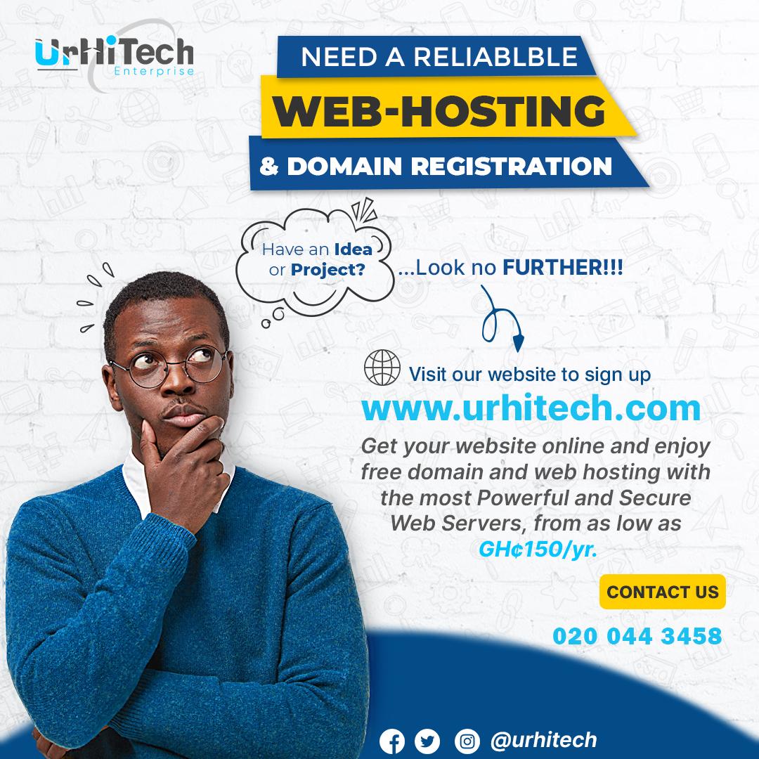 Get your website online and enjoy
free domain and web hosting with
the most Powerful and Secure
Web Servers.
urhitech.com
#webdesign #mobileappdeveloper #webhosting #webdeveloper