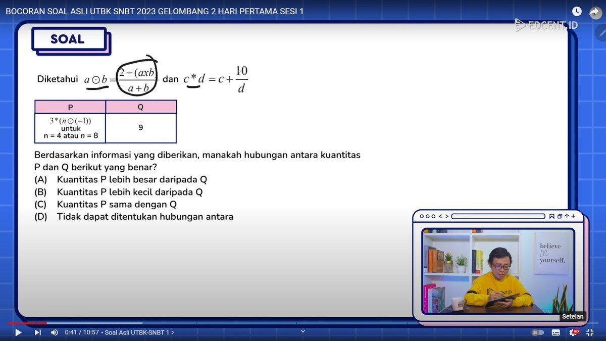 EdcentId's tweet photo. [A THREAD] REVIEW SOAL ASLI UTBK 2023 GELOMBANG 2!!!  

Gimana UTBK SNBTmu ditahun 2023 ini? Nah kemarin kan sudah mengerjakan soalnya kali ini yuk kita review bersama soal-soal gelombang 2 nya. 

Cek linknya ya dibawah⬇️

#SNBT2023 #SBMPTNFESS #studytwt #SNBT #UTBK https://t.co/KlFJDGuW8V
