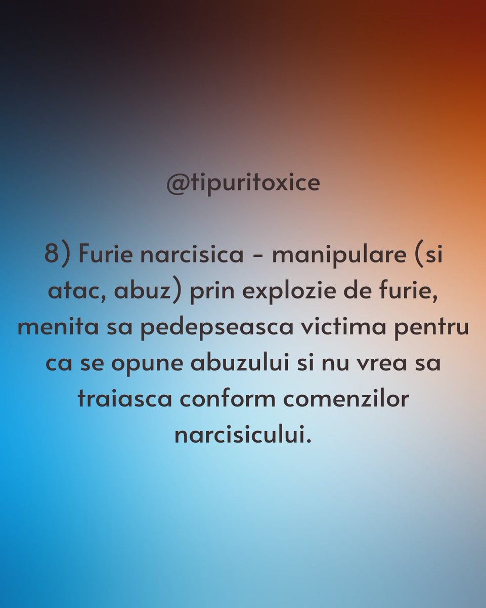 TipuriToxice's tweet image. Comportamente comune celor cu tulburare de personalitate narcisica. (partea 3) #narcisism #tulburaridepersonalitate #psihologie #dezvoltarepersonala #tipuritoxice