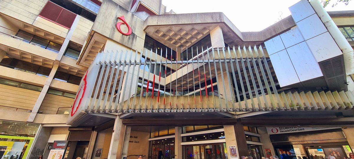 Our venue for the day, the #brutalist beauty @stdavidshall, #Cardiff 🏴󠁧󠁢󠁷󠁬󠁳󠁿 #WM_AM2023