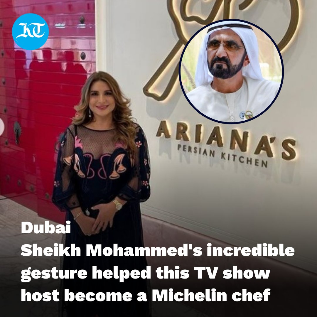 khaleejtimes's tweet image. #Dubai: Iranian American chef @ArianaBundy was in shock when she got a phone call saying Dubai Ruler @HHShkMohd appreciated her cooking style and wanted to meet her.

khaleejtimes.com/uae/dubai-how-…

#SheikhMohammed #MichelinChef