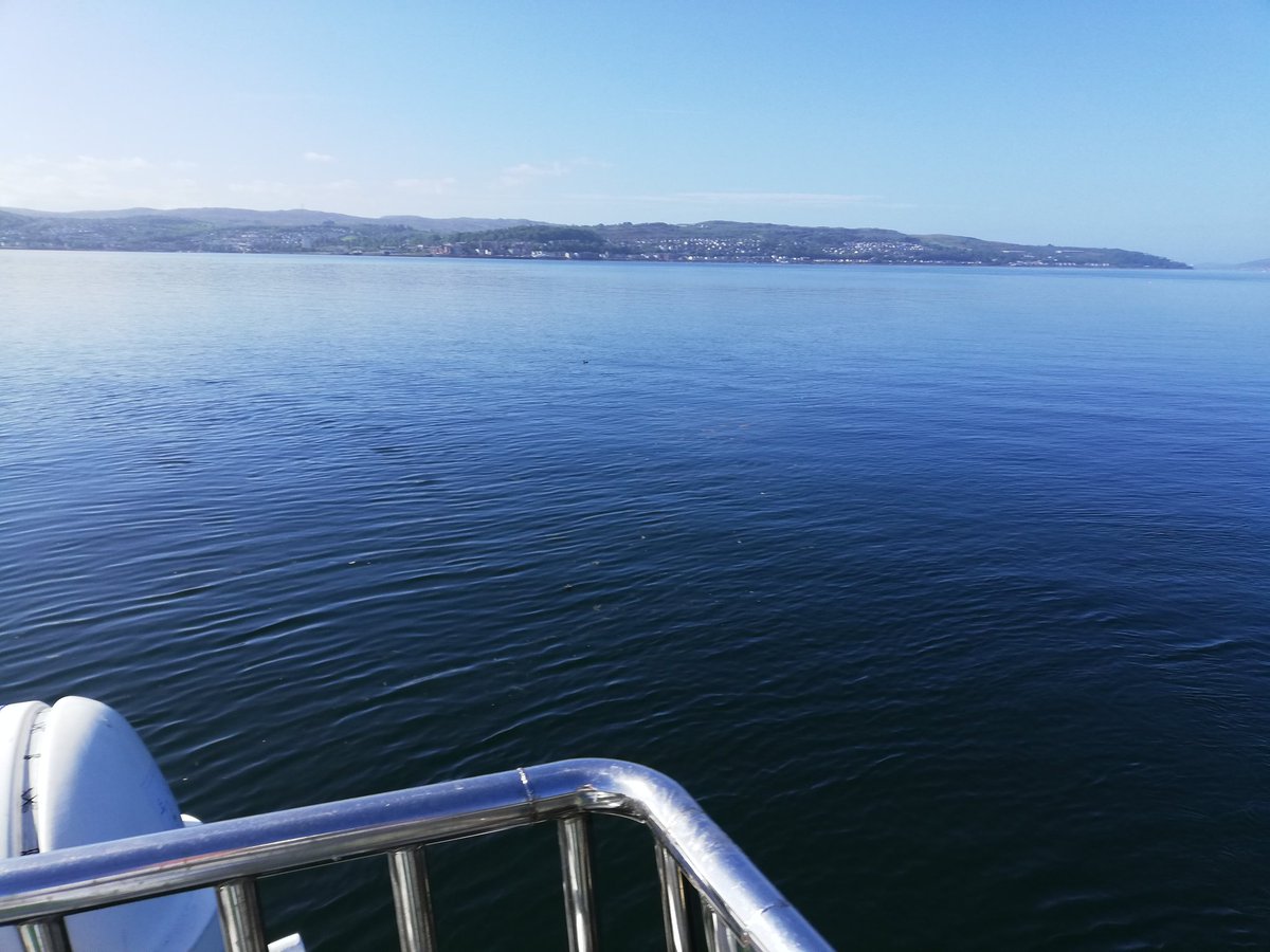 Heading out for the day starting with a sail across a very sunny Firth of Clyde!