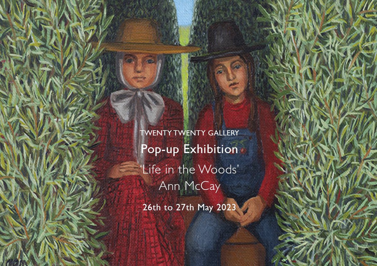Twenty Twenty Gallery 'pop-up' 
At the studio of Ann McCay this Friday and Saturday 26th/27th May 12.30pm to 7pm.  
Please book a slot as access to the studio is limited.  We have a few available slots on Saturday but Friday is now booked.