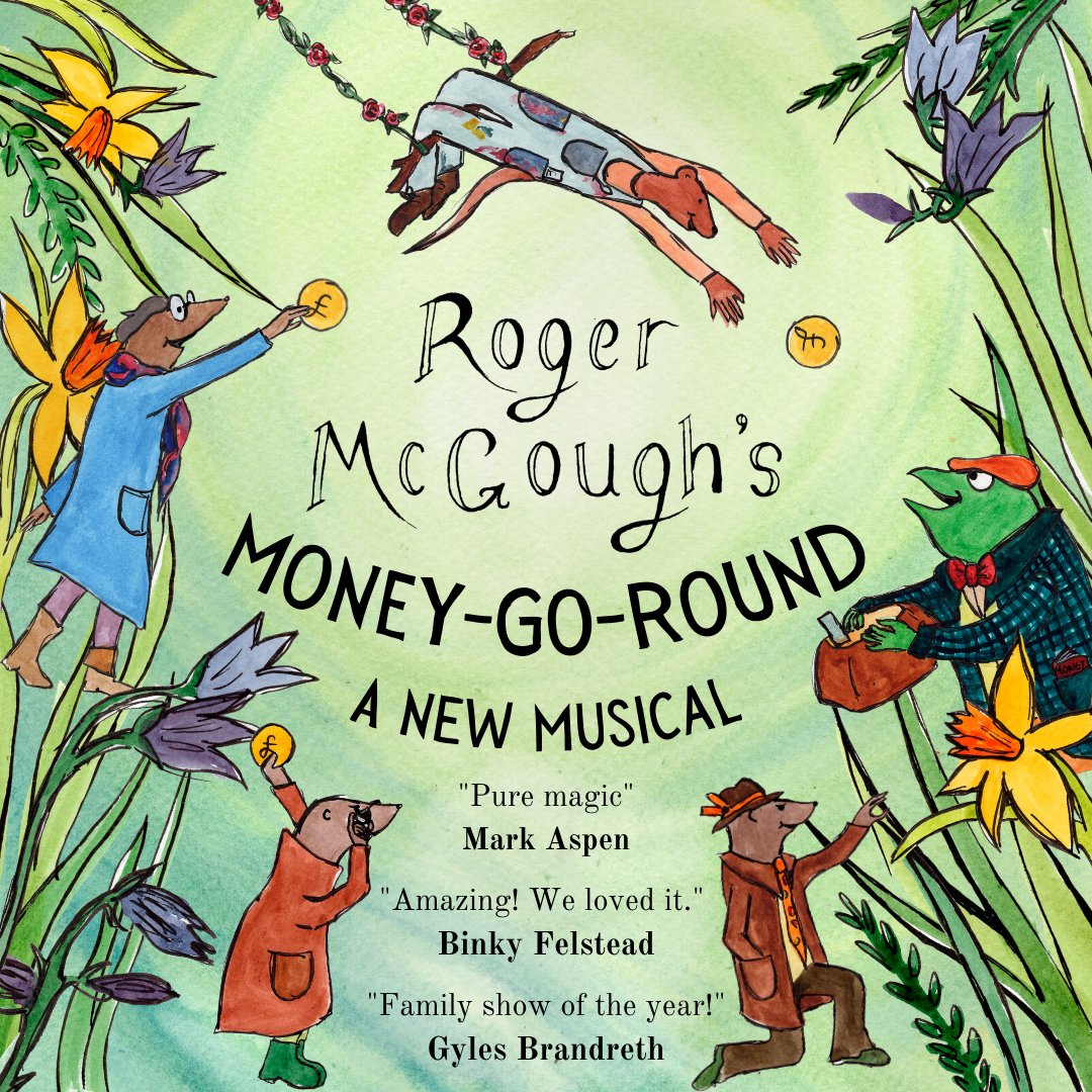 Pleased to announce I've gained a role in a musical adaptation of @McgoughRoger's book 'Money-Go-Round.' This summer, the tour will include Glastonbury Festival and Edinburgh Fringe!

#stage #theatre #familytheatre #outdoorarts #Glastonbury2023 #actor #musical #childrenstheatre