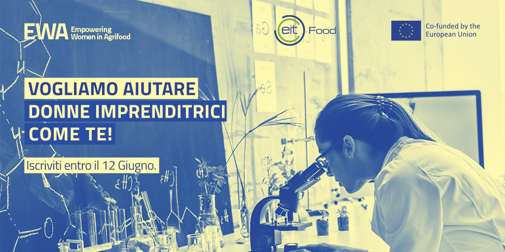 Aperta la call per #EWA promosso da @EITFood con il supporto di @Ffoodinstitute e @Dock3♀ Il progetto promuove l'imprenditorialità femminile nel settore #agrifood offrendo #mentoring a 10 donne italiane🌾Iscriviti al programma 👉 eitfoodsouth.typeform.com/to/M6gp9M3Z #callforstartup