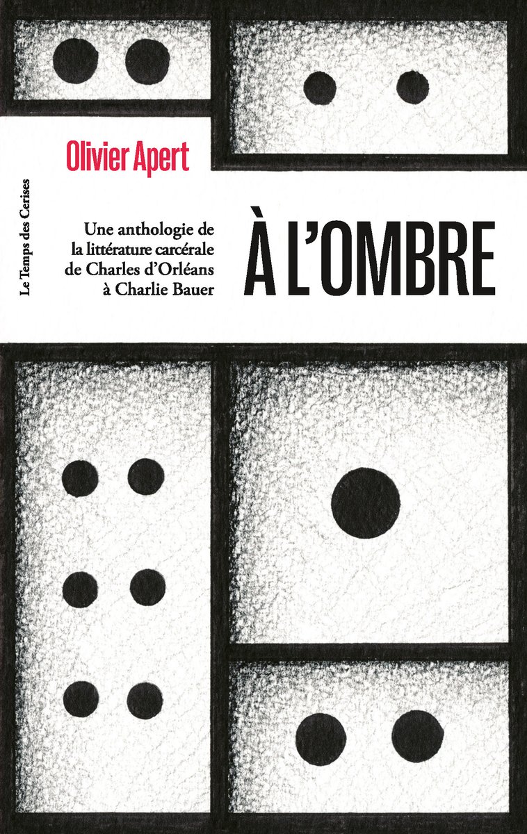 Comme il existe une littérature concentrationnaire, il existe une littérature carcérale tout aussi puissante par ce qu’elle affronte : la privation de liberté.
À l'ombre, anthologie d'Olivier Apert est disponible chez vos libraires ou sur notre site 
📚letempsdescerises.net/?product=a-lom…